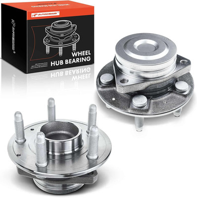 2 X Front Wheel Bearing and Hub Assembly with 5-Lug Compatible with Chevrolet Ca