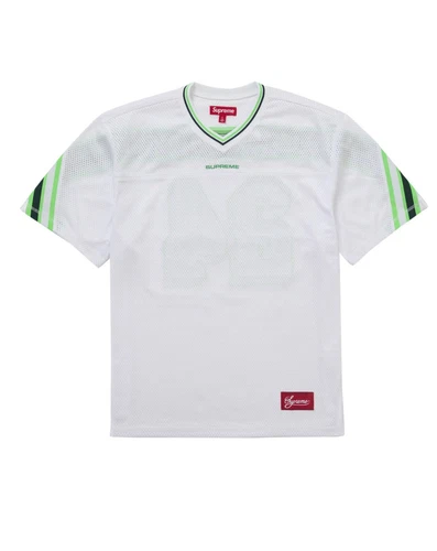 Maillot de football Supreme Jacquard côtelé blanc (taille 2XL)