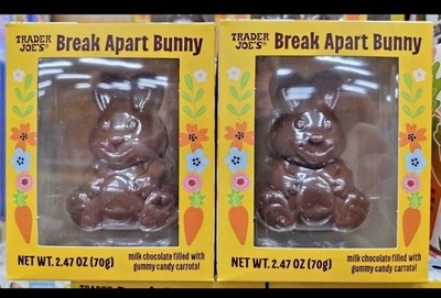 Trader Joe's Break Apart Bunny 2.47oz 70g (2 Boxes)