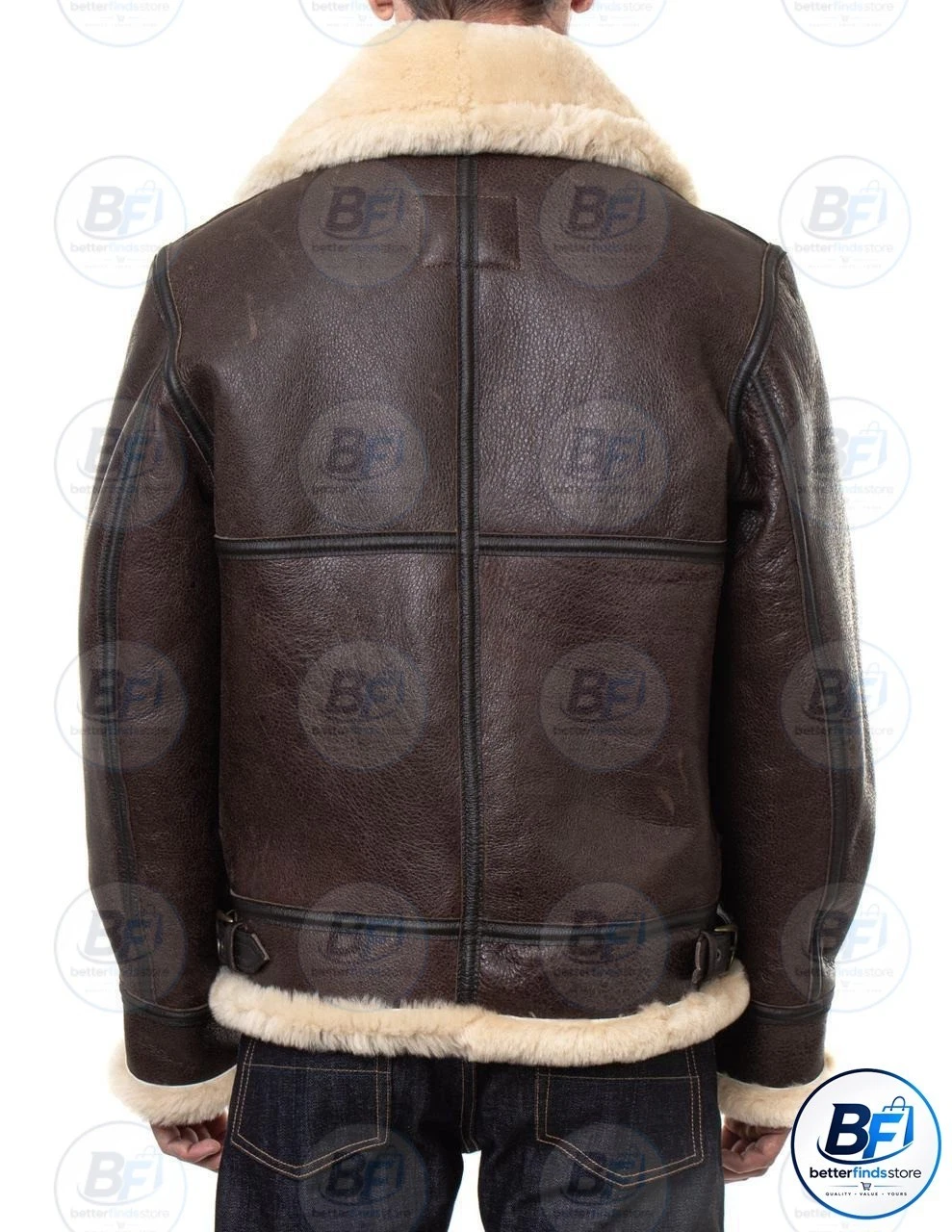 Leon Kennedy Leather Bomber Jacket|Handmade Resident Evil 4 RE4 Cosplay Costume - product detail image 3