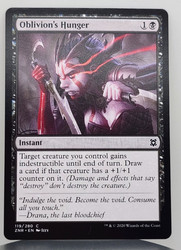 Oblivion's Hunger 119/280 Zendikar Rising Common Instant Black