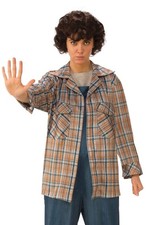 Rubies Stranger Things ELEVEN Flannel Shirt Costume Adult Medium 10-14 NEW 266