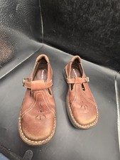 Vintage Buster Brown Brown Leather Mary Jane Buckle Strap Shoes Kids Size 13