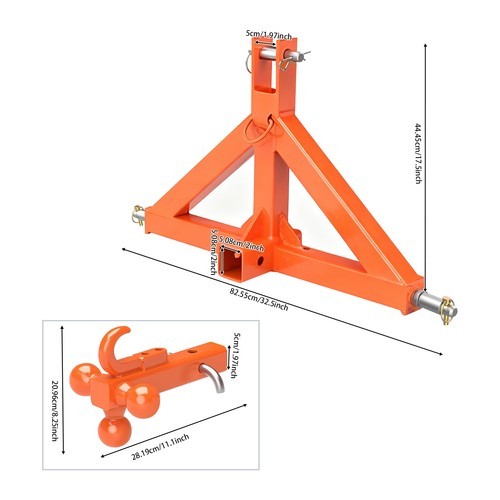 Heavy Duty Trailer Hitch Receiver Trailer Hitch Towing Hitch Connector 10000lbs - Foto 13 di 18
