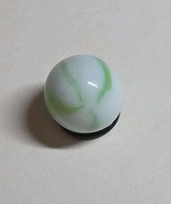 Vintage Alley Agate Green Swirl White Glass Marble 16.40mm