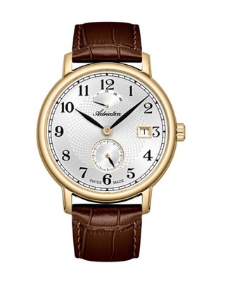 ADRIATICA Men Automatic Casual Watch Classic Dress Silver Dial Waterproof Swiss 