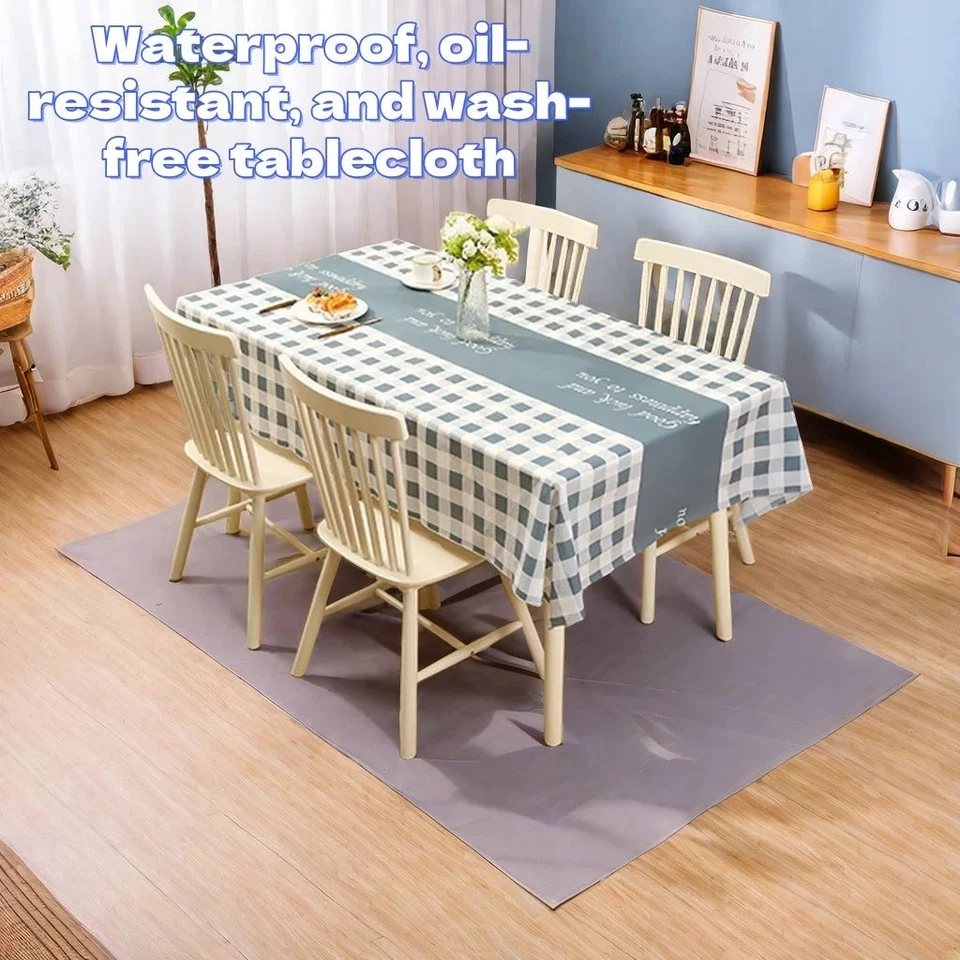 Moderne rechteckige Tischdecke – wasserdicht und ölabweisend - Bild 4 von 4