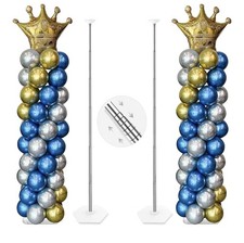 Balloon Column Stand Kit Set of 2, 7 Feet Height Adjustable Balloon Tower Pillar