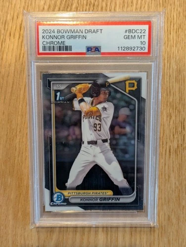 Konnor Griffin 2024 Bowman Draft CHROME #BDC22 PSA10