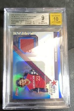 2024 Bowman's Best 2024  Game Relic Autographs Roman Anthony Blue Refractor /150