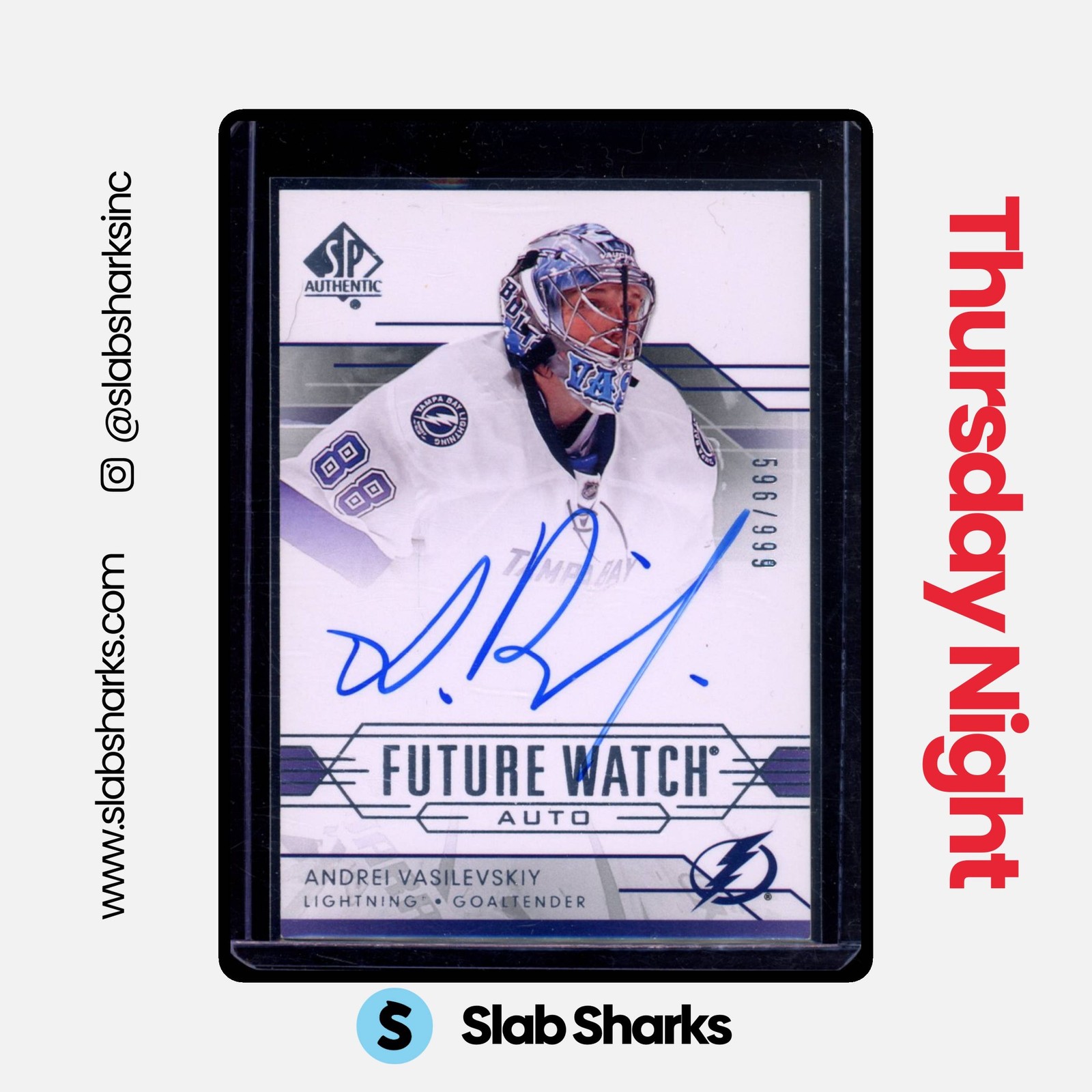 2014 SP AUTHENTIC #310 ANDREI VASILEVSKIY RC FUTURE WATCH AUTO ROOKIE /999