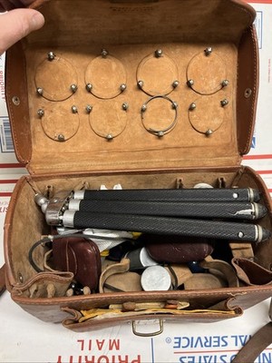 VINTAGE OMNICA 1 LEATHER CAMERA BAG FOR LEICA MADE IN GERMANY With EXTRAS