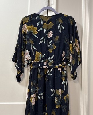 BALTIC BORN Kia Kimono Maxi Dress Midnight Floral size XL | eBay