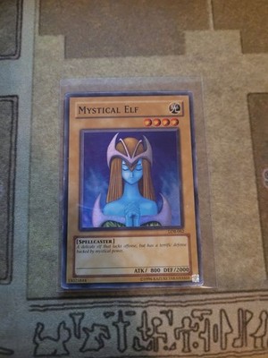 YUGIOH MYSTICAL ELF LOB-062 SUPER UNLIMITED ED HP 1996