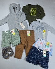 NEW 8 Lot Bundle Baby Boy Clothes Bodysuits Sleepers Pants: 6-9M 6-9 Months
