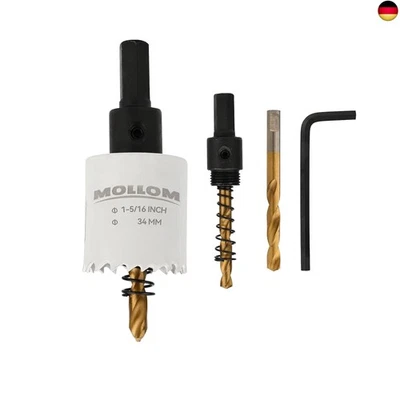 Mollom (34mm | 1-5/16") HSS M42 mit 8% Kobalt Bi-Metall-Lochsäge mit 2