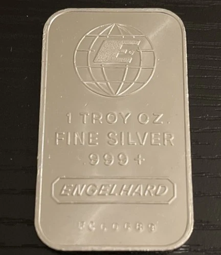 Engelhard 1 Troy Ounce .999 Fine Silver Bar