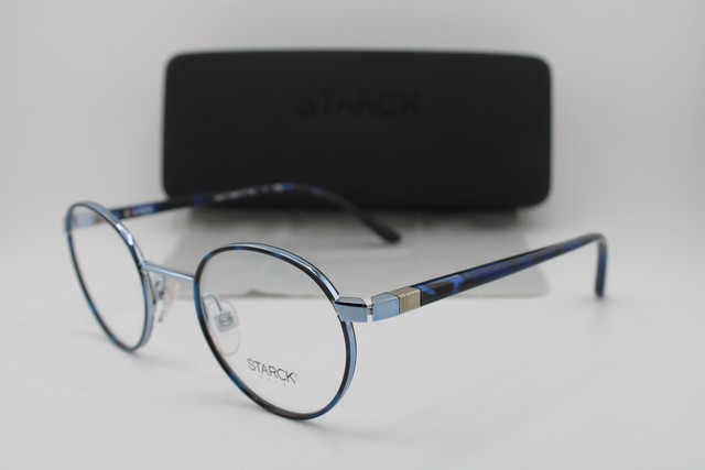 NEW STARCK EYES SH 2026J 0003 BLUE BLACK HAVANA AUTHENTIC