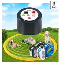 Plkm Wireless Dog Fence Invisible Pet Intelligent Container System For 2 Dogs