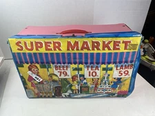 Vintage Toy Grocery Store 1960s Dollhouse Play Food Meat Etc