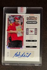 2022 Panini Contenders Coaches Ticket Autographs Andy Reid sealed card /99