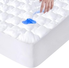 Full Size Mattress Protector Pad Waterproof Quilted Breathable Cooling Full