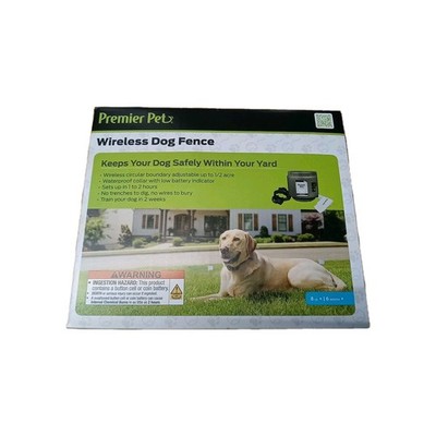 New Premier Pet GIF00-16917 Wireless Dog Fence New in Box Covers Up To 1/2 Acre