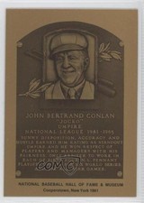 1981-89 Metallic Hall of Fame Plaques 1981 Jocko Conlan HOF 0c2