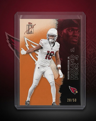 Topps Signature Class Marvin Harrison Jr. Cardinals Rookie Pick 4 #61 RC /50