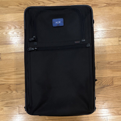 Tumi Black Rolling Suitcase Luggage with Wheels, Solid, Unisex Adult