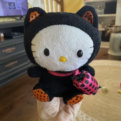 TY Hello Kitty Black Cat Plush With Candy