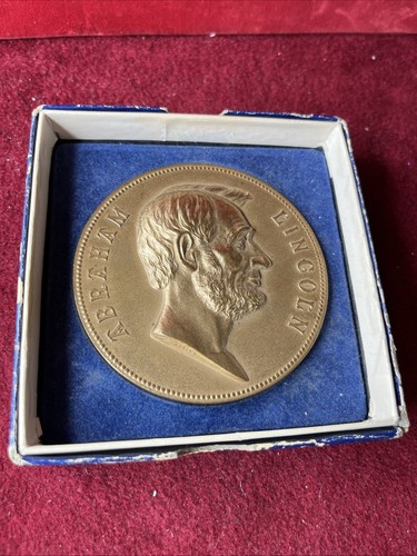 TREASURY BUREAU OF THE MINT BRONZE MEDAL PRESIDENT ABRAHAM LINCOLN ABE - Picture 1 of 7