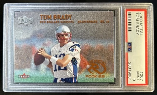 2000 Fleer Metal Tom Brady Rookie RC #267 Patriots PSA 9
