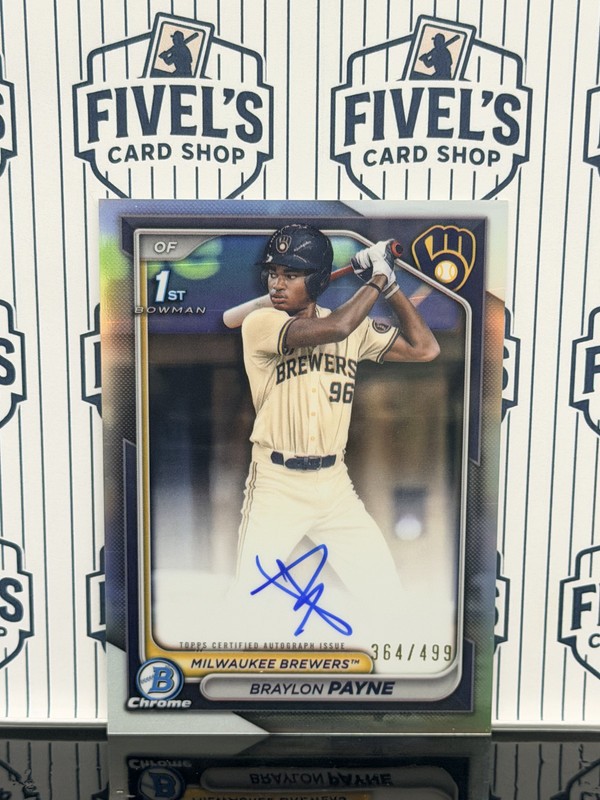 2024 Bowman Chrome Draft Autographs Refractors #CPABP Braylon Payne 364/499