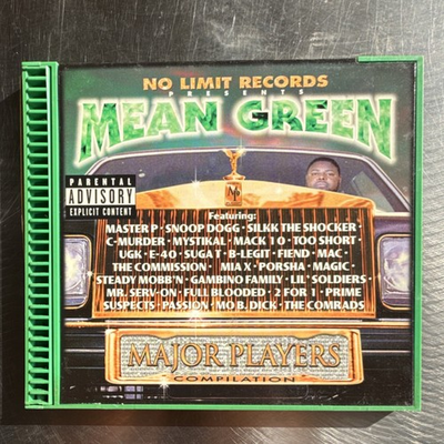 #ad #ad Mean Green Major Players Compilation CD Gangsta Rap 1998 No Limit Records $159.00