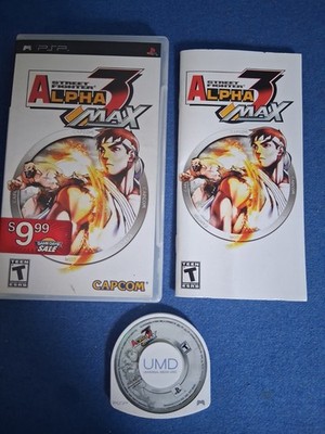 Street Fighter Alpha 3 MAX (Sony PSP) Complete CIB Tested/Works Fast Shipping 