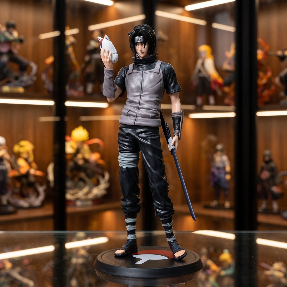 Figura de acción Uchiha Itachi ANBU Naruto 26 cm PVC figura de colección