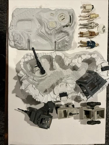 Vintage 1979-83 Star Wars Hoth Playset Lot With Figures & Mini Rigs