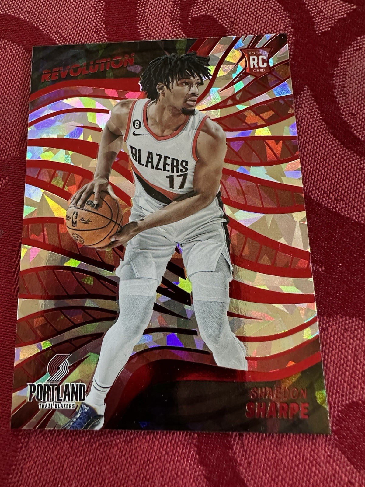 2022-23 Revolution Shaedon Sharpe #127 Chinese New Year Parallel Rookie RC