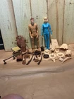 Vintage Marx Johnny West & Jane West With Accessories