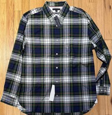 Tommy Hilfiger Long Sleeve Shirt Check Sz XL Classic Regular Fit NWT