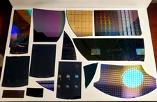 182 gr Larger Pieces Slices Semiconductor Silicon Wafers Education Projects #Q9Z