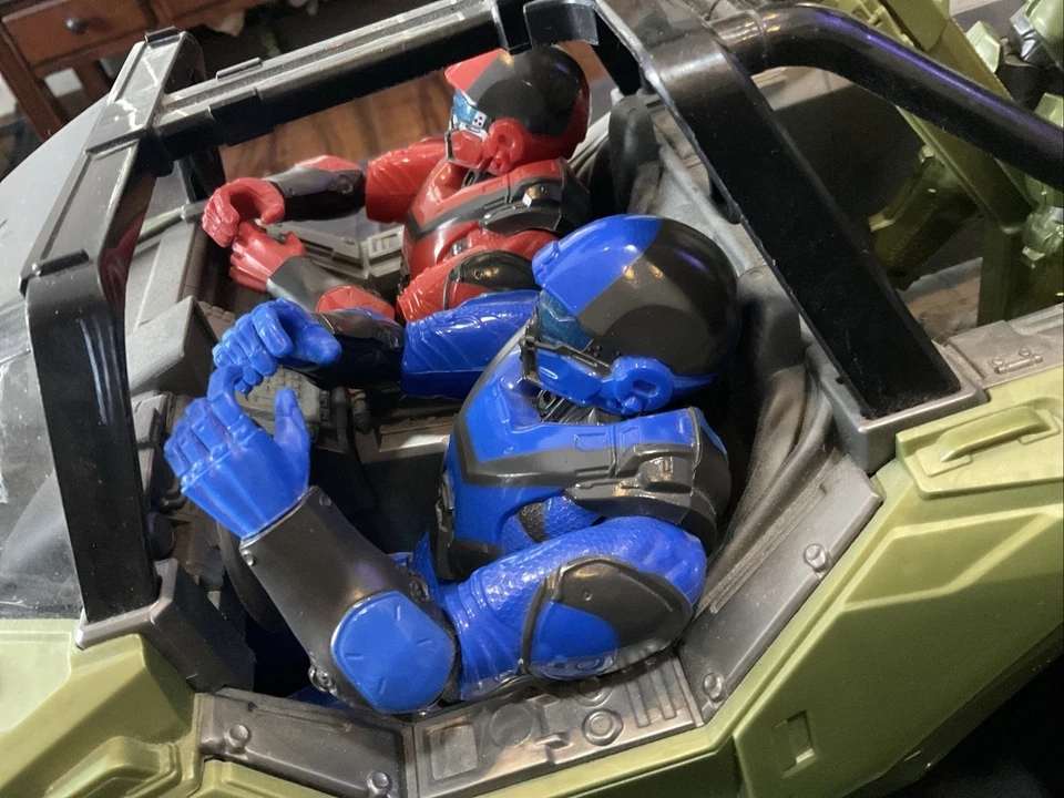 Juego Green Halo 21" UNSC Warthog Master Chief escala 1:6 Mattel 2016 ¡Gran forma! Foto 4 de 4