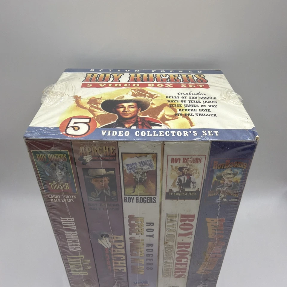 SEALED Roy Rogers 5 Video Box Set VHS Western UAV Brand New Factory - Image 2 of 4