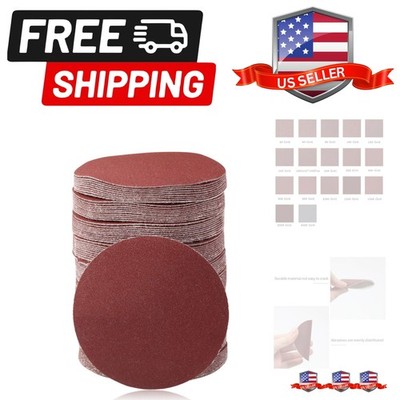 Hook and Loop Sanding Discs 100pcs 3 Inch 180 Grit Sandpaper for Wood Drill G...