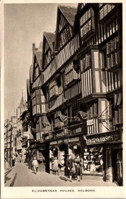 Tuck RPPC Postcard Elizabethan Houses Holborn England United Kingdom       20366