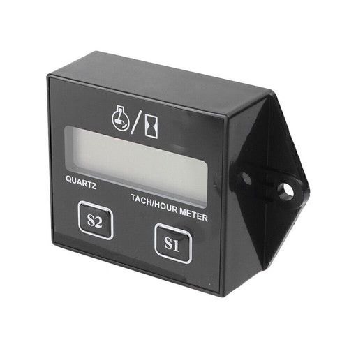 Digital Engine Tach Tachometer Hour Meter For Moto Choppers ATV Spark Plug 2&4 - Picture 7 of 9