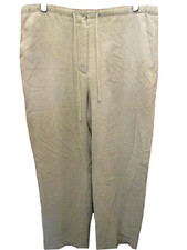 WOMENS LIZ CLAIBORNE LIZSPORT GRAY PANTS SIZE 10 INSEAM 31" WAIST FLAT 17"