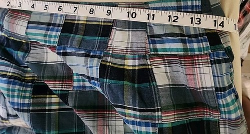 Cape Madras Skirt 4 Small S Cotton Blue Red Green - Picture 9 of 9