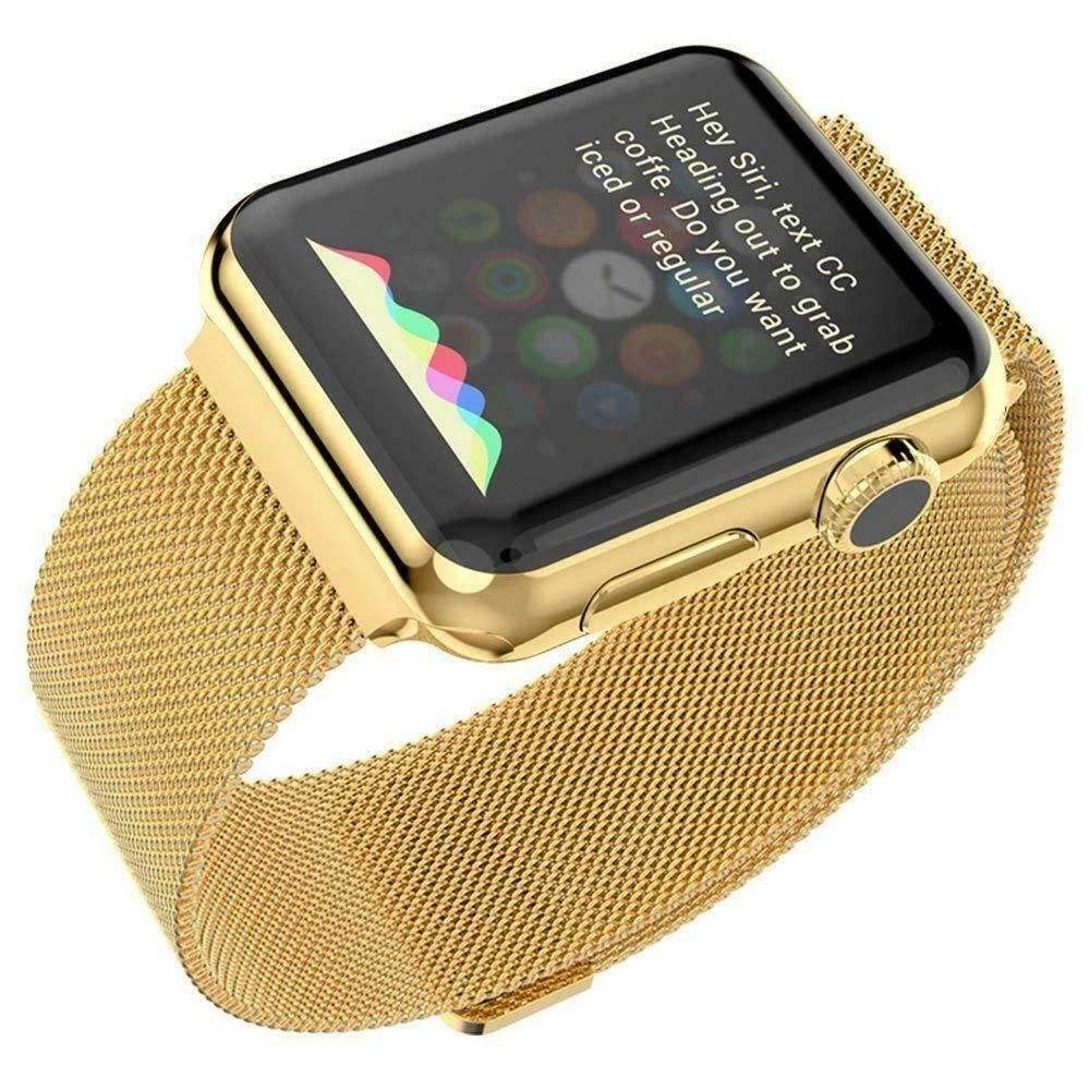 Apple watch hotsell real gold band